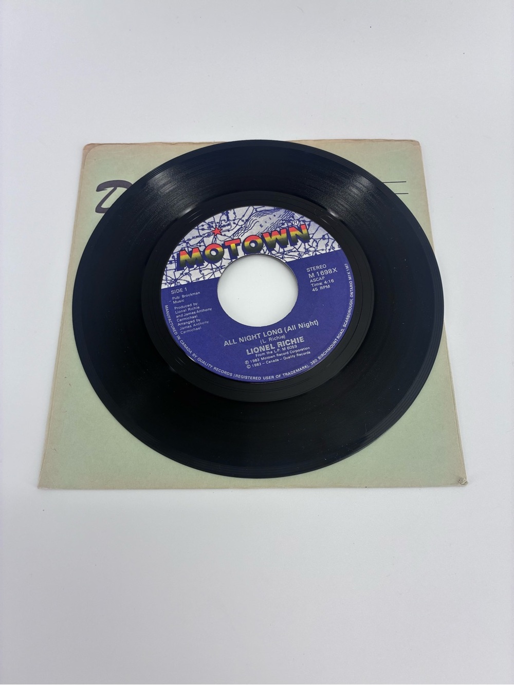 Vinyl Record Lionel Richie "All Night Long (All Night)"